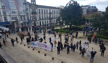 La hostelería de Lugo se manifiesta para visibilizar su grave situación y exigir ayudas a las administraciones