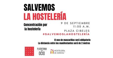 La Apehl protestará por la situación que está viviendo la hostelería el próximo 9 de septiembre en Madrid