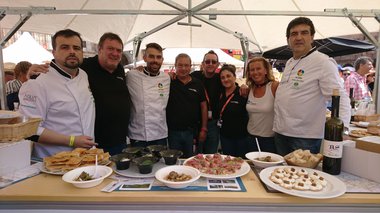 Las tapas del puesto …E para comer, Lugo en La Vuelta, elaboradas por Cociñeiros da Mariña