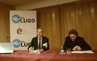 El conselleiro de Economía y el presidente de la Apehl presentaron el programa de empleo DIMO-Lugo 