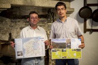 The Apehl and the Diputación presented the new model of tourist tablecloths of Lugo 