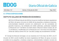 Microcréditos 2020. Préstamos avalados para apoyar las miciroempresas en el contexto del actual brote de covid-19.