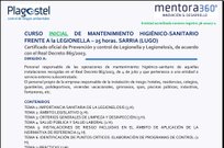 Cursos de mantenimiento higiénico-sanitario frente a la legionela en Sarria