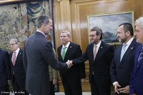 Cheché Real acude a una recepción con el Rey como miembro de la FEHR