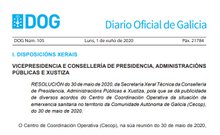 Ampliación en Galicia de la capacidad para consumo en el interior de los locales del 40 % al 50 %