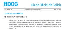 Medidas extraordinarias en A Mariña