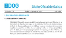Nuevas medidas en el DOG para la transición a una nueva normalidad