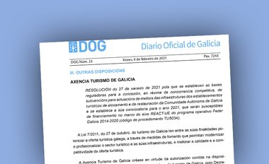 TU503A. Ayudas Establecimientos Turísticos 2021