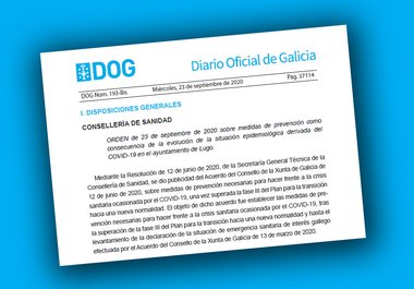 Medidas de prevención ante la covid-19 en el ayuntamiento de Lugo