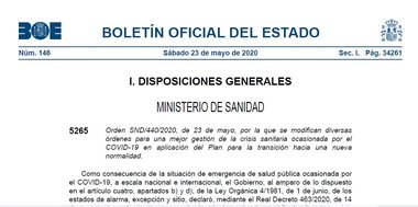 Claves recogidas en el BOE sobre la Fase 2 para la hostelería