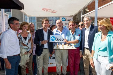 Culinary talent, products of quality and a lot of faces known, today in the stand of …E para comer, Lugo in the start line of La Vuelta in Sober