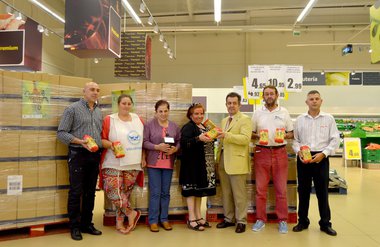 La Apehl le donó al Banco de Alimentos de Lugo 1,5 toneladas de macarrones 