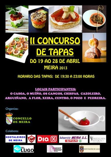 Starting shot of the tapas competition in Meira